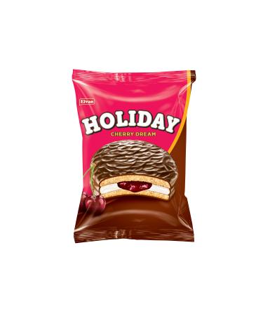 Elvan Holiday Cherry Sandwich Biscuits 30 Gr. 24 Pieces (1 PACK) - Buy Online on GoSupps.com