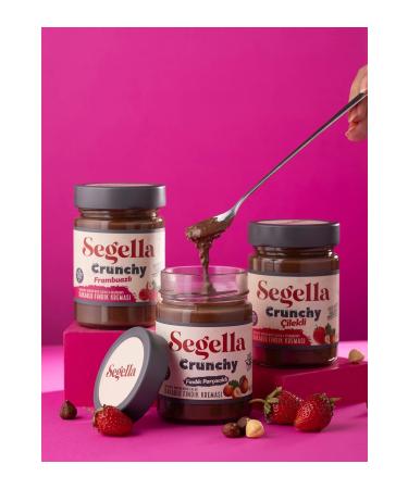 Segella Strawberry Fruit Pieces Cocoa Hazelnut Cream 350gr - Buy Online on GoSupps.com