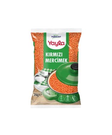 Yayla Legumes Yayla Red Lentils 2000 Gr. (12 pieces)