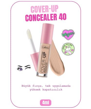 Callista Cover Up Concealer Intensive Concealer Under Eye Concealer - 40 Porcelain