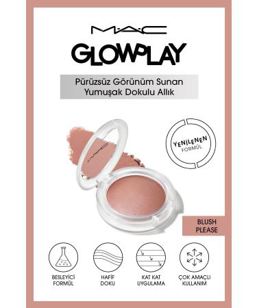 Mac Illuminating Light Textured Blush That Offers a Smooth Appearance- Blush Please 7.3 G Demb.2699