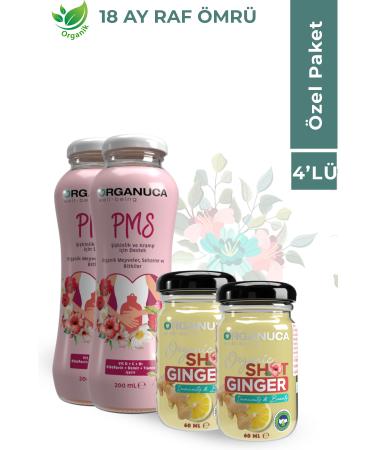 Organuca Organic Content Pms and Organic Beauty Ginger Shot Special Day Package