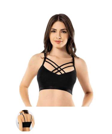 Skygo Kota 6 Piece Black Cross Strap Bustier