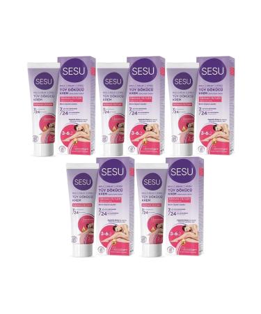 Sesu (LTD) Sesu Hair Removal Cream 100ML Sensitive Skin (Set of 5) (SINGLE)
