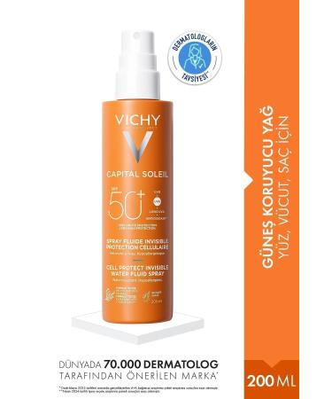 Vichy High Protection Sun Cream for Face Body Hair - Spf50 200 ml Passi.3838
