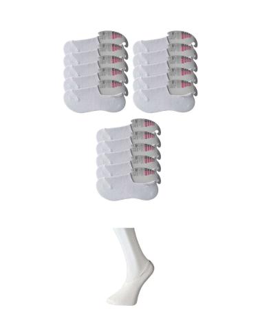 Skygo White Women's Ballerina Socks 15 pairs