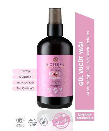 Bioterra Organic Rose Body Oil 250 ml