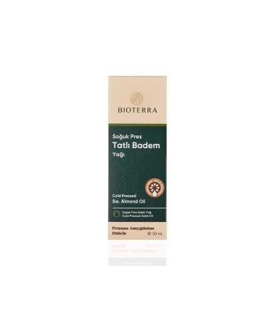 Bioterra Sweet Almond Oil 50 ml - Buy Online on GoSupps.com