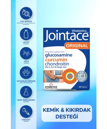 Jointace Glucosamine Chondroitin Vitamin D Curcumin Containing Bone Health Support Vitamin 30 Tablets