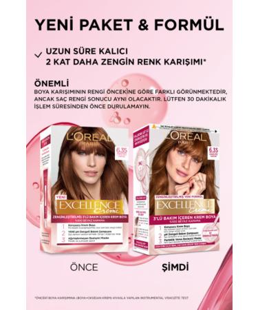 L'Oreal Paris Excellence Creme Hair Dye 6.35 Chocolate Brown - Buy Online on GoSupps.com