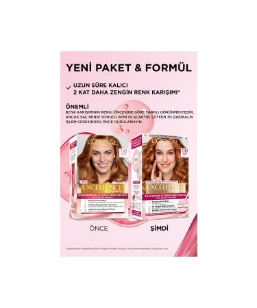 L'Oreal Paris Excellence Creme Hair Dye 7.43 Sultan Copper - Buy Online on GoSupps.com