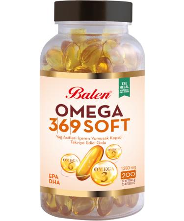 Balen Omega 3 6 9 Soft Fatty Acids Softgel 1380 Mg*200