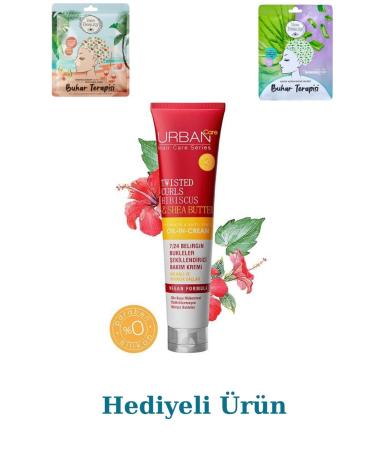 Urban Care Twisted Curls Hibiscus & Shea Butter Leave-In Conditioner 175 ml 2 Pieces Steam Therapy