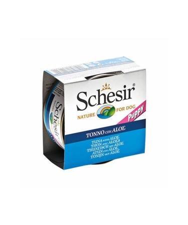 Schesir Canned Food for Puppy with Chicken and Aloe Vera in Jelly 150 Gr - Petshopundan