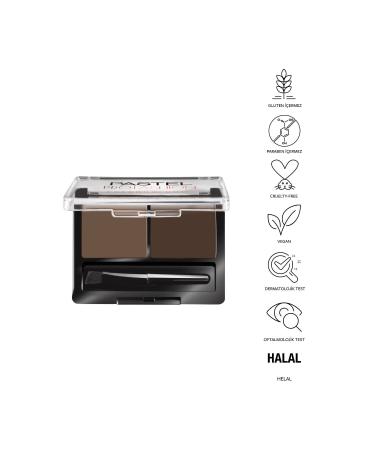 Pastel Profashion Eyebrow Duo 03 Dark Eyebrow Shadow - Buy Online on GoSupps.com