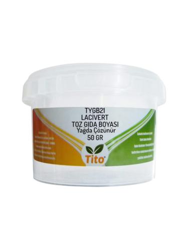 Tito Navy Blue Food Colorant Powder Oil Soluble E132 50 G