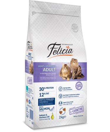 Felicia Salmon Light & Sterilized Cat Food 2 Kg
