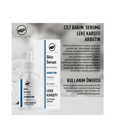 Divine Glow Arbutin Anti-Spot & Revitalizing & Brightening Skin Care Serum 30 ml - Buy Online on GoSupps.com