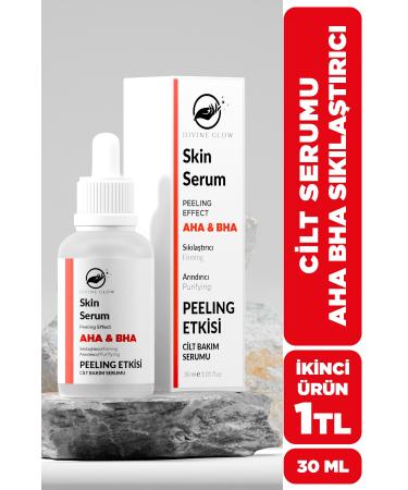 Divine Glow AHA & %2 BHA Pore Tightening & Skin Tone Equalizing Peeling Skin Serum 30 Ml