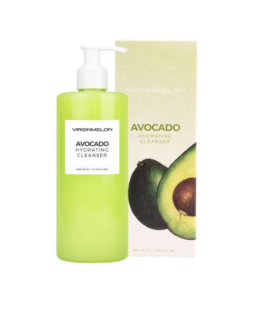 Virginmelon Avocado Extract Anti-Dryness Soothing Moisturizing Facial Cleansing Gel 400 ml - Buy Online on GoSupps.com