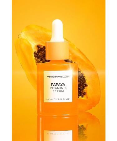 Virginmelon Papaya Extract Skin Tone Equalizer Anti-Dark Spot Brightening Effective Vitamin C Serum 30 ml - Buy Online on GoSupps.com