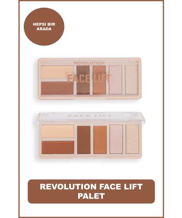 Revolution Face Lift Palette Light to Medium Face Lift Blush Contour and Bronzer Palette