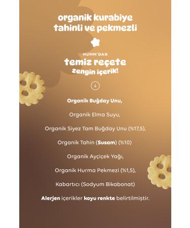 Humm Organic Organic Chefline Tahini Molasses Vegan Cookies 55g X 6 Pieces - Buy Online on GoSupps.com