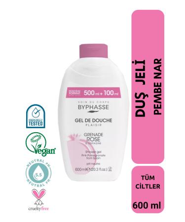 BYPHASSE Plaisir Pomegranate Pink Pomegranate Shower Gel 600ml