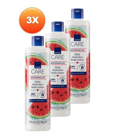 Avon Care Watermelon Watermelon Scented Body Lotion 400 Ml. Triple Set - Buy Online on GoSupps.com