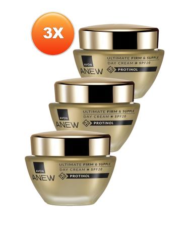Avon Anew Ultimate Firm & Supple Day Cream SPF20 50 Ml. Triple Set - Buy Online on GoSupps.com