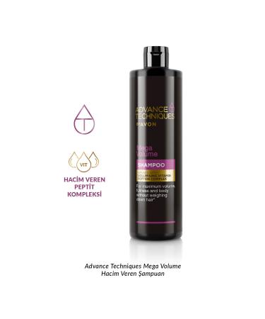 Avon Advance Techniques Mega Volume Volumizing Shampoo 400 Ml. Duo Set - Buy Online on GoSupps.com