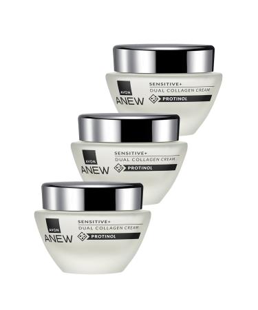 Avon Anew Sensitive+ Double Collagen Cream 50 Ml. Triple Set