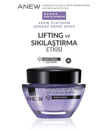 Avon Anew Platinum Lift & Tighten Day Cream SPF20 50 Ml. Duo Set - Buy Online on GoSupps.com