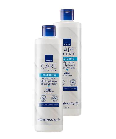 Avon Care Derma Restoring Hyaluronic Boost Body Lotion 400 Ml. Duo Set