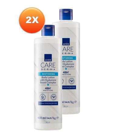 Avon Care Derma Restoring Hyaluronic Boost Body Lotion 400 Ml. Duo Set - Buy Online on GoSupps.com