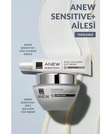 Avon Anew Sensitive+ Double Collagen Cream 50 Ml. Triple Set - Buy Online on GoSupps.com