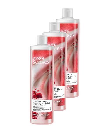 Avon Senses Coconut Milk and Blackberry Scented Shower Cream 500 Ml. Triple Set
