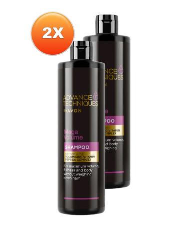 Avon Advance Techniques Mega Volume Volumizing Shampoo 400 Ml. Duo Set - Buy Online on GoSupps.com