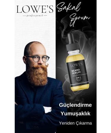 Cosmetics Lowe's Beard and Moustache Serum Derma Roller Gift