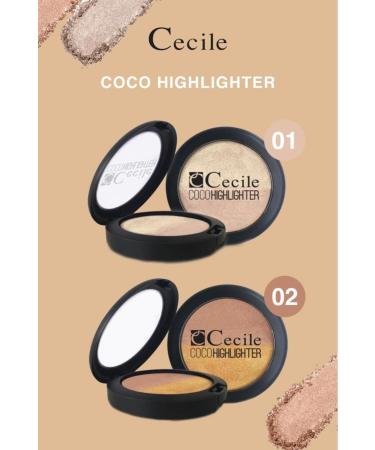 Cecile Cocohighlighter Luminous Wet Look Highlighter Set CH01-CH02