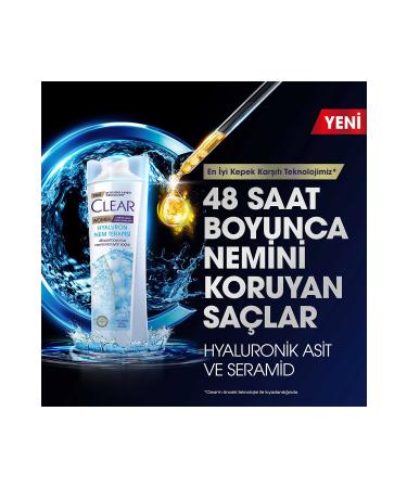 Clear Women Shampoo Hyaluron Moisture Therapy 350 ml Women Serum Hyaluron Moisture Therapy 90 ml X2 - Buy Online on GoSupps.com