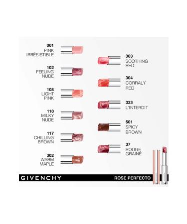 Givenchy Rose Perfecto - Beautifying Lip Balm Hyaluronic acid vitamin C (2.8 g) - Buy Online on GoSupps.com