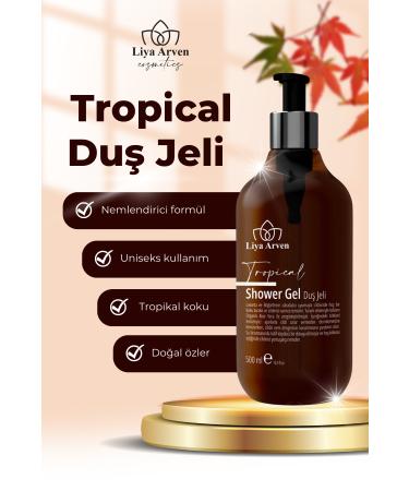 Liya Arven Refreshing Tropical Scented Aloe Vera Effective Moisturizing Bath and Shower Gel - 500ml