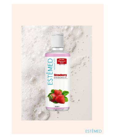 ESTEMED Moisturizing Effective Strawberry Shower Gel for Dry Skin 250 ml - Buy Online on GoSupps.com