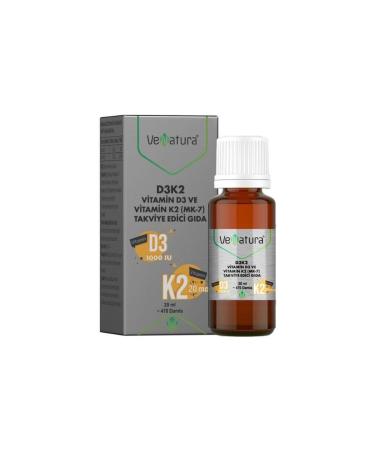 Venatura D3k2 Menaquinon 7 Drops 20 ml