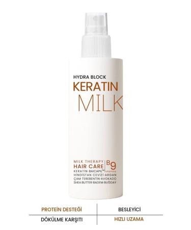 HYDRA BLOCK Keratin Milk Fast Growth Anti-Loss Hair Care Milk 150ml - Buy Online on GoSupps.com