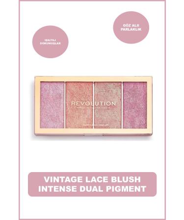 Revolution - Vintage Lace Blush Palette-vintage Lace Blush Intense Dual Pigment Blusher