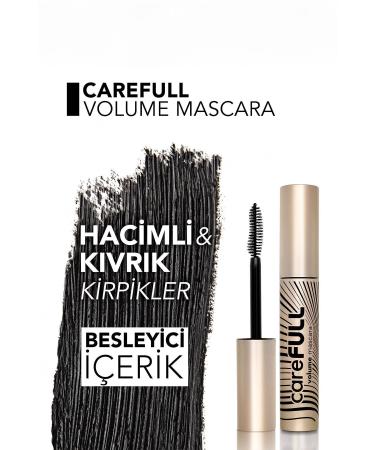 Flormar Volume Nourishing Mascara (BLACK) - Carefull Volume - 000 Black - 8682536084093 - Buy Online on GoSupps.com