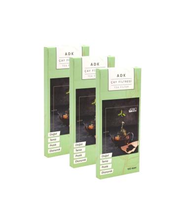ADK 100 Pcs 3 Pack 300 Pieces Tea Filter Bag Teapot Filter Cin354-3x