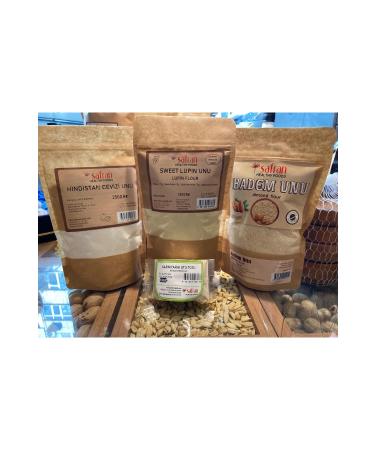 Saffron Gluten Free Flour Package Lupin Flour Almond Flour Coconut Flour Psyllium Powder